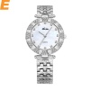 Classique Simple Analogique Quartz Montre-Bracelet Perle Cadran Sliver Couleur Boîtier Étanche Horloge Femmes Cadeaux