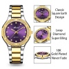 Femmes Quartz Montres Purple Dial Beaute Poignet Dames Montre Étanche Femme Montre-Bracelet 