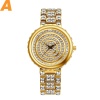 WristFull Diamond BlingBling Big Dial Watches Sliver Color Waterproof Costume Jewelry For Women