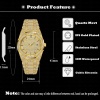 Luxury Woman Watch Fashion Ice Out Diamond Bussiness Ladies Montre-bracelet En acier inoxydable Fermoir Tendances