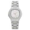 Femmes Blingbling Diamant Genève Mode Argent Couleur Dames Montre