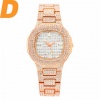 Femmes Blingbling Diamant Genève Mode Argent Couleur Dames Montre