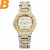 Bussiness Quartz Watch Diamond Paslanmaz Çelik Saatler Kadın Altın Bayanlar Saatler