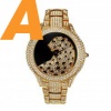 Quartz Men's Watches Elegant Sport leopard Diamond Montre Homme Watch Case Stainless Steel Waterproof