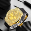 Men Watches Luxury Men's Casual Dress Premium Rubber Strap Watch Quartz Wristwatches 