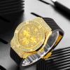 Luxury Quartz Men's Watches Rubber Strap Band Wrist Men Sports Watch Clock