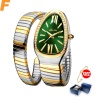 Women's Watches Snake Shape Wrist Watch For Women Steel Gold Quartz Ladies Watch Clock