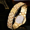 Montre de mode Femmes Montre à quartz de luxe Horloge pour femmes Brillant Gold Sliver Montre-bracelet pour dames