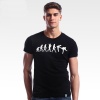The Big Bang Theory Evolution Wars T-shirts TBBT Black Tees
