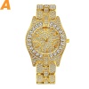 Women Rhinestone Semirings Even Shockproof Watch Female Arabic Numeral Wristwatches