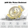 Butterfly Women Watches Big Diamond 18K Gold Watch Waterproof Special BraceletLadies Wrist Watch