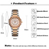 Uhr Rose Gold Fashion Casual Ladies Wrist Watches Hot Quartz Wristwatch