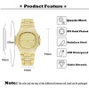 Big Diamond Watch Waterproof Men Fashion Hublo Quartz Clock Steel Male Wrist Watch