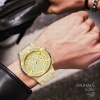 Role Watch Men Gold Men's Wristwatch Clock Carbon Fiber Calendar Iced Out Classic Quartz Watch
