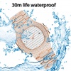 Men Patek Rose Gold Watch Analog Waterproof Quartz Business Diamond Iced Out Watch