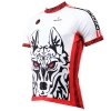 Cool 3D Wolf Warriors Cycling Jersey short sleeve men bike jerseys
