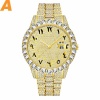 Arabic Numerals Mens Watches 18k Gold Big Diamond With Canlender Classic Male Iced Out Watch