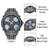 Black Watches Icd Bling Simulated Full Black Lab Dimaond Watch For Men