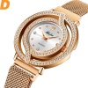 Rose Gold Steel Strap Magnetic Mesh Band Casual Luxury Women Quartz Waterproof Bracelet Women Watches