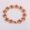 Easy-hook Chain Link Bracelet for Women Multi-Color Prong Setting Zircon Bracelets