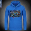 Dota 2 All Hero Hoodie Black Zip Up Sweatshirt for Men