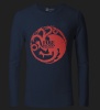 Game of Thrones Fire blood Targaryen T-shirts Mens Black Tee Shirt