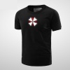 Resident Evil Stars Logo Tees Mens Black T-shirt