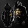 Cool WOW Alliance Logo Hoodie World Of Warcraft Zip Up Black Sweatshirt