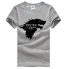 House Stark Direwolf T-shirts Game of Thornes Tees For Mens