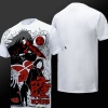 Naruto Uchiha Madara t-shirts Black 3xl Black Tees For Young Man 