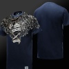 WOW Arthas Menethil VS Illidan Stormrage T-shirts Grey Blue Mens 3XL Tees