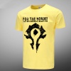 WOW For The Horde Logo Black T-shirts For Mens