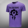 WOW For The Horde Logo Black T-shirts For Mens