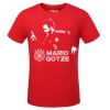 Germany Football Star No.19 Mario Gotze Black Tshirts