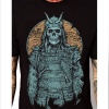 Samurai Zombie Skull Heavy Metal Rock Tshirts For Mens