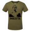 Andres Iniesta Red Tshirts For Mens