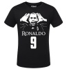 Soccer Star Brazil Ronaldo Black Tshirts For Mens