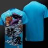 New Design Naruto Blue 3xl Tshirts For Young Man