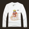 White Naruto Uzumaki Long Sleeve T-shirts For Young Man