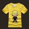 One Piece Sanji Character Tshirts For Mens With Red Black Gray