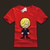 One Piece Sanji Character Tshirts For Mens With Red Black Gray