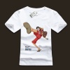 One Piece Monkey D. Luffy White Black T-shirs For Boys