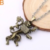 Games Of Throne Golden Lion Necklaces House Lannister Pendant 