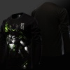 Overwatch Genji Long Sleeve T-shirt Blizard OW Hero black Tee Shirts For Young