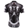 Unique design black cycling jerseys Pray printed jersey for men