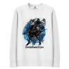 Over Watch Hanzo Hoodie For Boys White Sweater