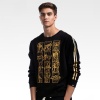 Saint Seiya Gold Cloth Sweatshirts Black Gold Blocking Limited Edition Hoodies For Boys