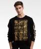 Saint Seiya Gold Cloth Sweatshirts Black Gold Blocking Limited Edition Hoodies For Boys