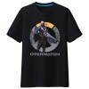Overwatch żołnierza 76 Koszulki Mężczyźni czarny T shirt