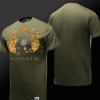 WOW Azeroth Country Map T-shirt blue Tees For Mens